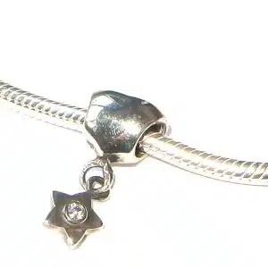 Sterling silver bracelet bead