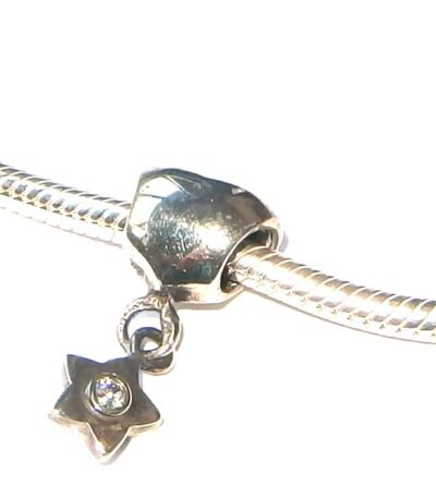 Sterling silver bracelet bead
