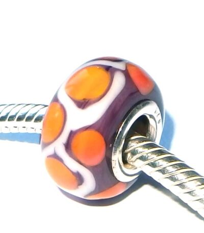 Glass charms for bracelets