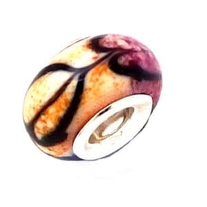 Glass beads for bracelets