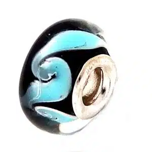 spiral turquoise bead