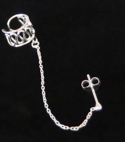 Ear Cuff Earring with Chain