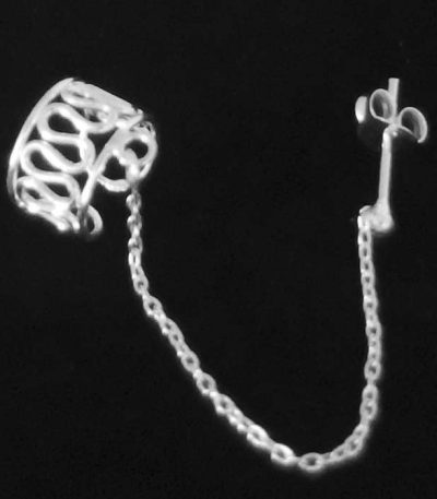 Ear Cuff Earring with Chain