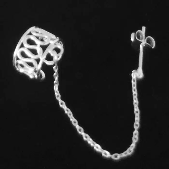 Chain Link Ear Cuff Ear Cuff Earring with Chain