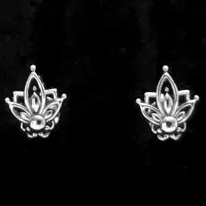 Lotus flower earrings
