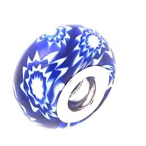 Glass charms for bracelets