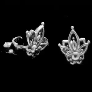 Lotus flower earrings