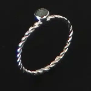 abalone silver ring