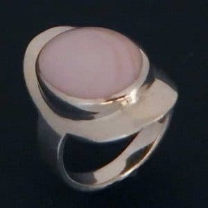 Sterling silver shell ring