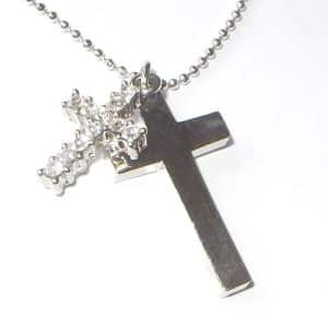 Girly cross necklace