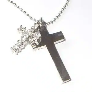 Girly cross necklace