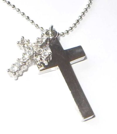 Girly cross necklace