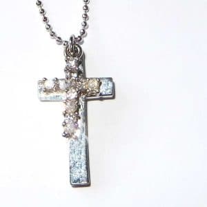 Girly cross necklace