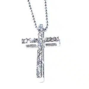 Boy Bling cross necklace