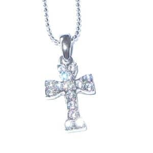 Girly cross necklace