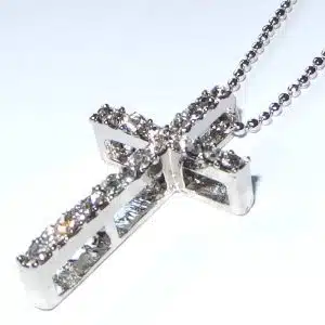 Boy Bling cross necklace