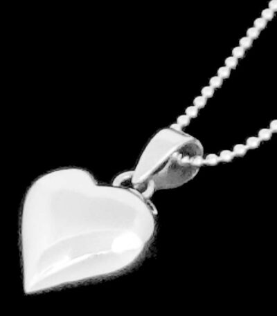 Silver heart necklace