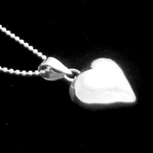 Silver heart necklace