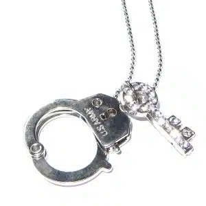 Costume handcuff necklace