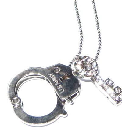 Costume handcuff necklace