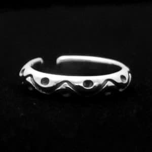 small silver ear cuff