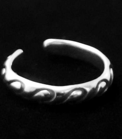 small silver ear cuff