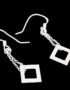 silver dangle earrings