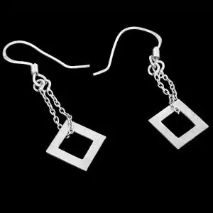 silver dangle earrings