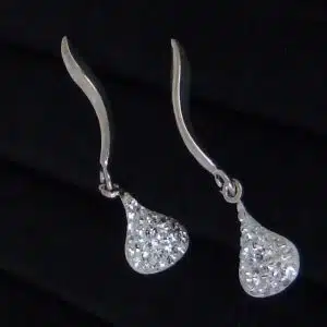 Sparkling silver earrings