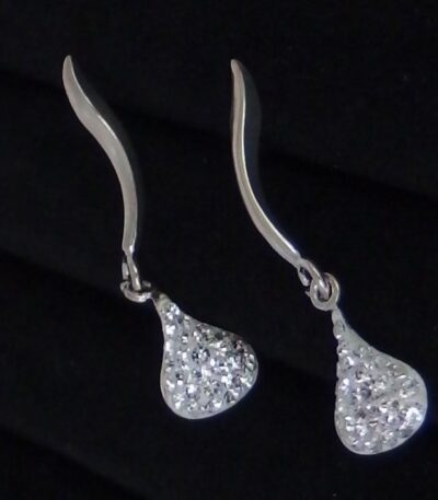 Sparkling silver earrings