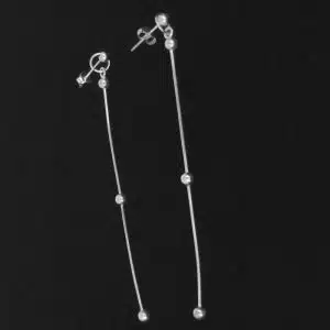 Long dangling earrings