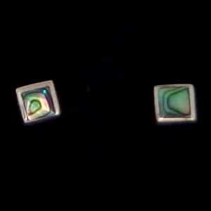 Square Shell Stud Earrings