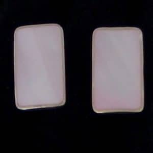 chunky shell silver studs