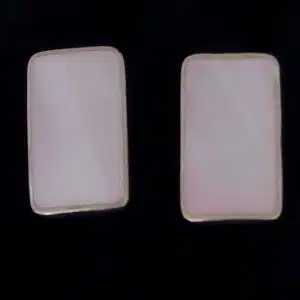 chunky shell silver studs