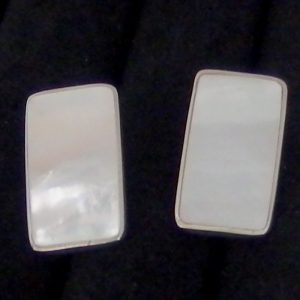 chunky shell silver studs