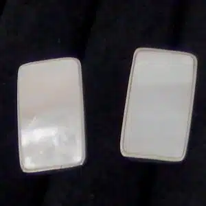chunky shell silver studs