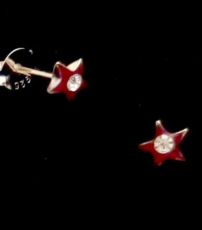 silver star stud earrings NZ
