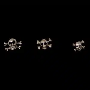 Silver Skull Stud earrings