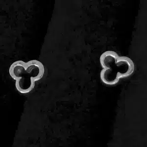Minimalistic stud earrings silver