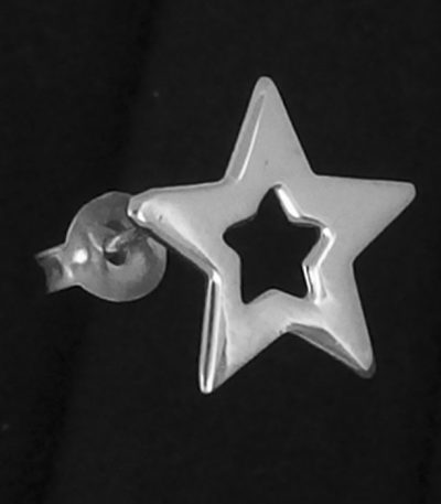 Chunky stud earrings silver