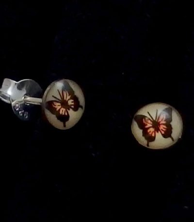 Cute school stud earrings
