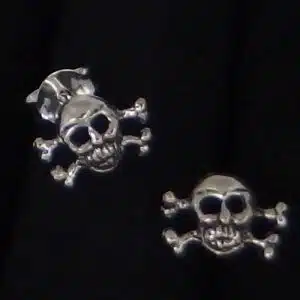 Silver Skull Stud earrings
