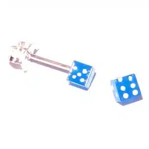 Colour Dice Stud Earring