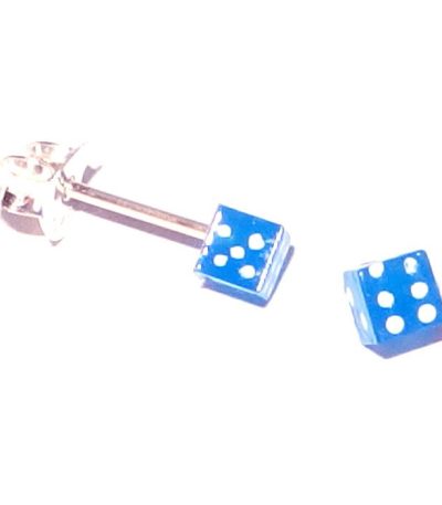 Colour Dice Stud Earring