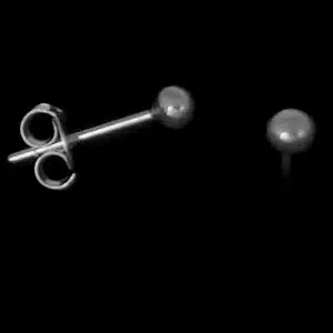 Plain silver ball studs