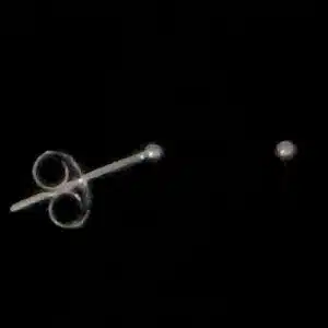 Plain ball stud earring