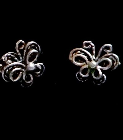 Sterling silver stud earrings