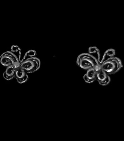 Sterling silver stud earrings