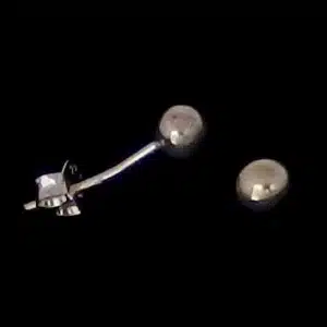 Plain silver ball studs