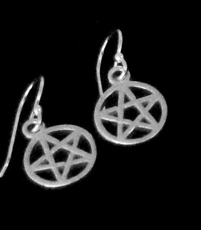 Small star dangle earrings